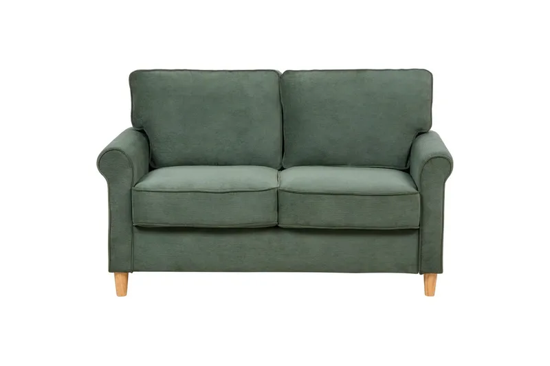 Soffa Dark green||Light colored wood - Huonekalut - Sohva - 2:n istuttava sohva