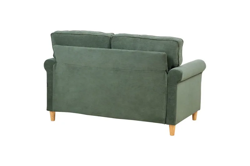 Soffa Dark green||Light colored wood - Huonekalut - Sohva - 2:n istuttava sohva