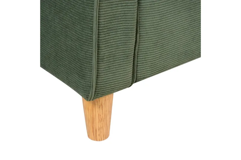 Soffa Dark green||Light colored wood - Huonekalut - Sohva - 2:n istuttava sohva