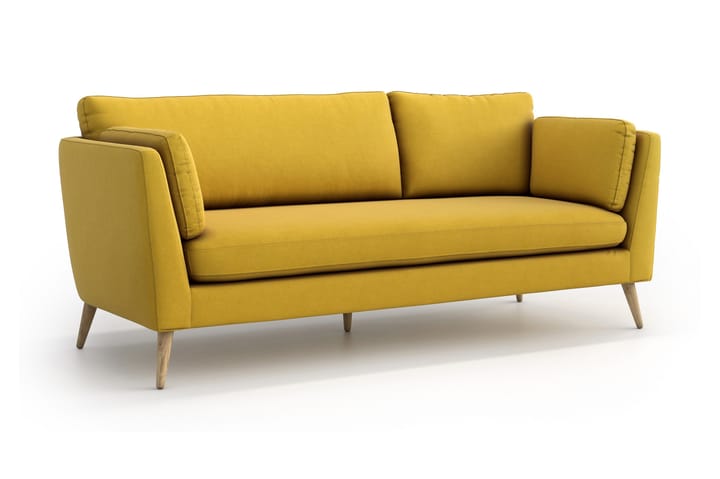 Sohva Espelund 3:n ist - Keltainen - 3:n istuttava sohva - Sohva