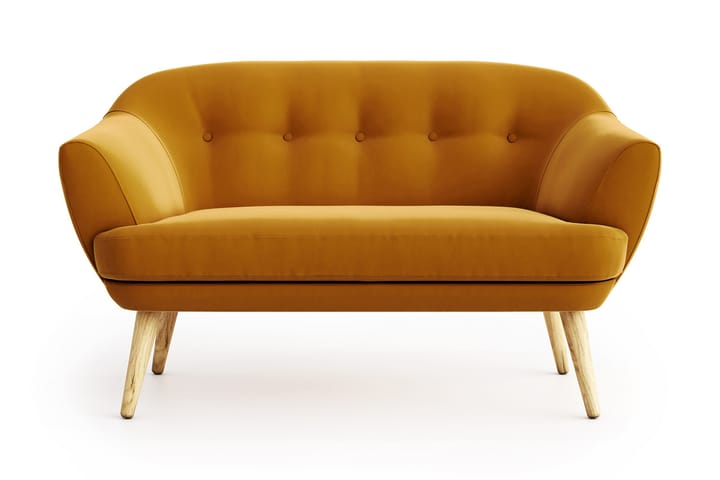 Sohva Xiao 2:n ist - Keltainen - Sohva - 2:n istuttava sohva