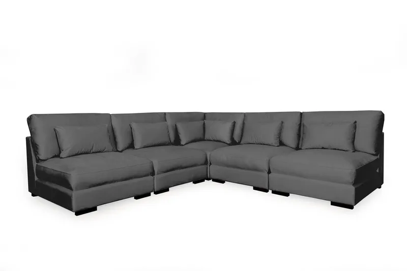 Dubai kulmasohva, Tummanharmaa