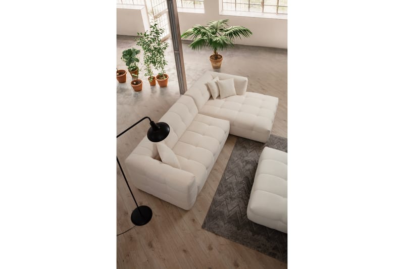 Octavian sohva divaanilla 5-istuttava - Beige - Huonekalut - Sohva - Divaanisohva