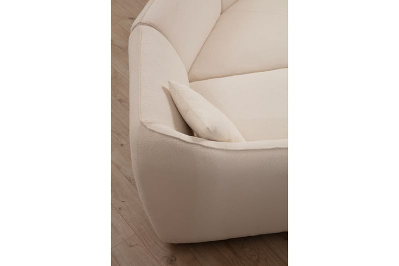 Damor kaareva sohva 4-istuttava - Beige - Huonekalut - Sohva - 4:n istuttava sohva