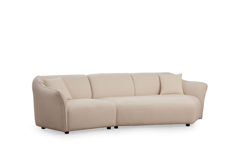 Damor kaareva sohva 3-istuttava, Beige