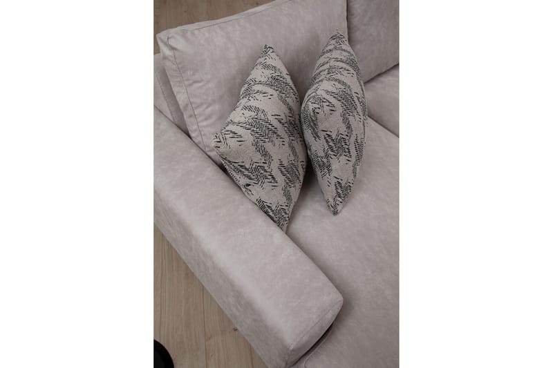 Svanabyn sohva divaanilla ja lepotuolilla 4-istuttava - Beige - Huonekalut - Sohva - Divaanisohva