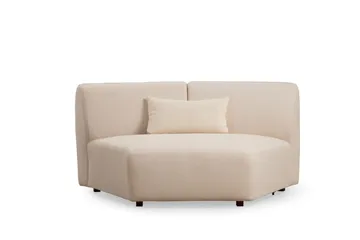 Damor kaareva sohva 4-istuttava - Beige - Huonekalut - Sohva - 4:n istuttava sohva