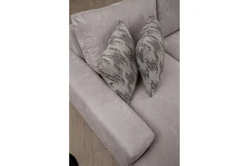 Svanabyn sohva divaanilla ja lepotuolilla 4-istuttava - Beige - Huonekalut - Sohva - U-Sohva