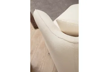 Damor kaareva sohva 3-istuttava - Beige - Huonekalut - Sohva - 3:n istuttava sohva