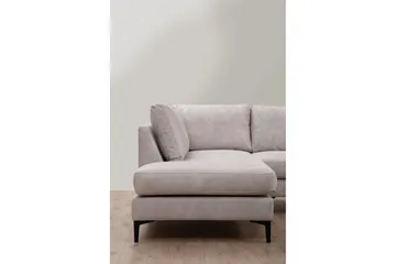 Svanabyn sohva divaanilla ja lepotuolilla 4-istuttava - Beige - Huonekalut - Sohva - U-Sohva