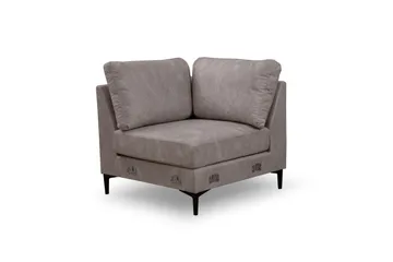 Svanabyn sohva divaanilla ja lepotuolilla 4-istuttava - Beige - Huonekalut - Sohva - U-Sohva