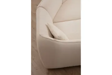 Damor kaareva sohva 3-istuttava - Beige - Huonekalut - Sohva - 3:n istuttava sohva
