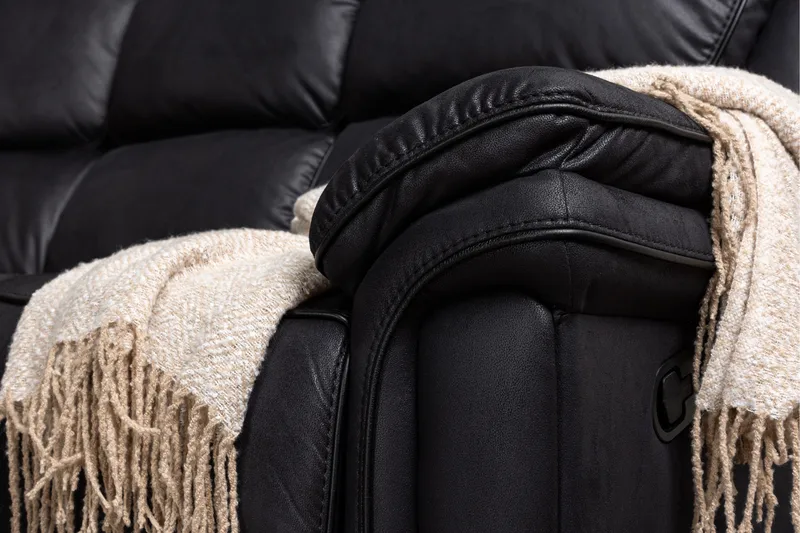 Lepotuolisohva Saranda - Musta - Huonekalut - Sohva - Mekanismisohva