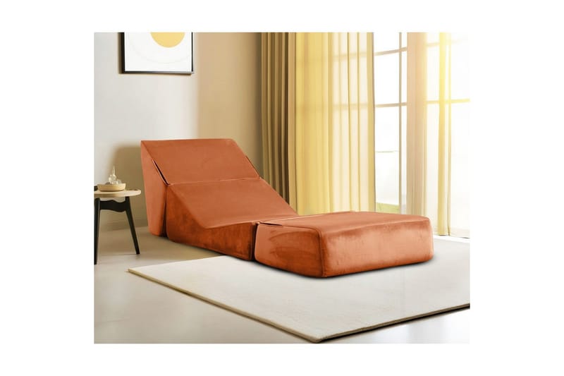 1-istuttava vuodesohva Dorielton Muunneltava Oranssi - Oranssi - Huonekalut - Sohva - Vuodesohva