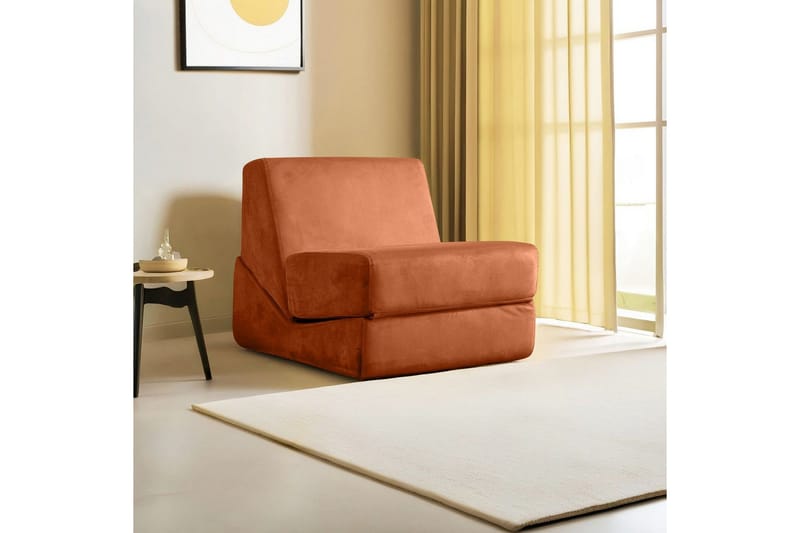 1-istuttava vuodesohva Dorielton Muunneltava Oranssi - Oranssi - Huonekalut - Sohva - Vuodesohva