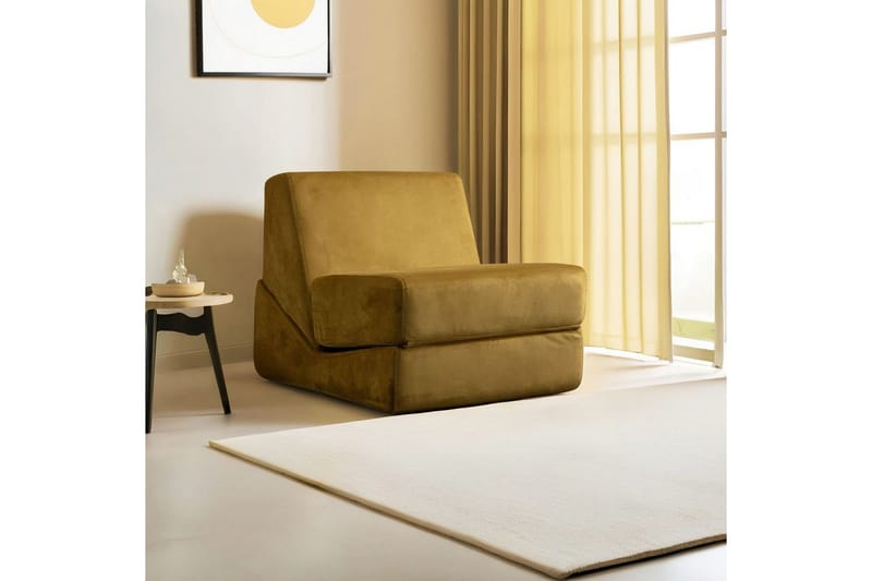 1-istuttava vuodesohva Dorielton Muunneltava Sinapinkeltainen - Sinapinkeltainen - Huonekalut - Sohva - Vuodesohva