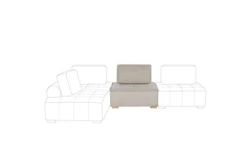 1-sitssoffa Beliani Tibro Beige, ljust trä Beige||Light colored wood - Huonekalut - Sohva - Moduulisohva