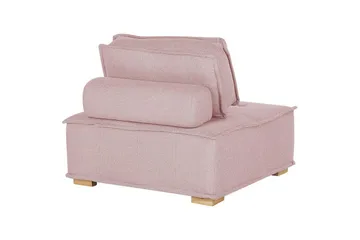 1-sitssoffa Beliani Tibro Beige, ljust trä Blush Pink||Light colored wood - Huonekalut - Sohva - Moduulisohva