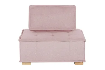 1-sitssoffa Beliani Tibro Beige, ljust trä Blush Pink||Light colored wood - Huonekalut - Sohva - Moduulisohva