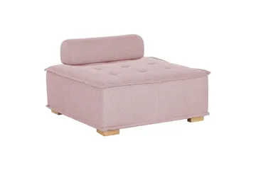 1-sitssoffa Beliani Tibro Beige, ljust trä Blush Pink||Light colored wood - Huonekalut - Sohva - Moduulisohva