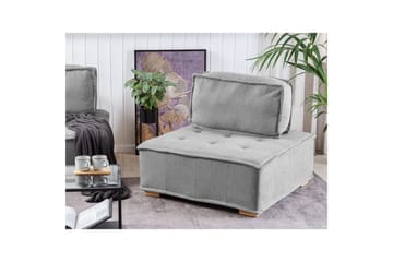 1-sitssoffa Beliani Tibro Beige, ljust trä Grey - Harmaa - Huonekalut - Sohva - Moduulisohva