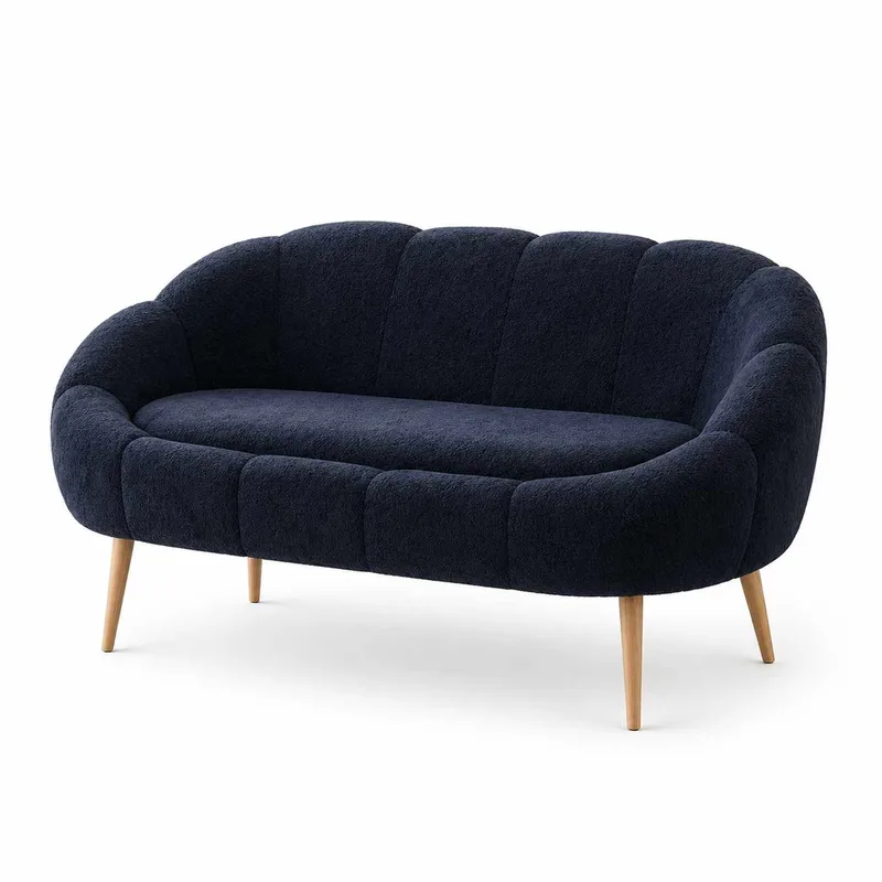 2-istuttava sohva Atelier Del Sofa Lida (130 x 105 x 50 cm) Antrasiitti, Antrasiitti