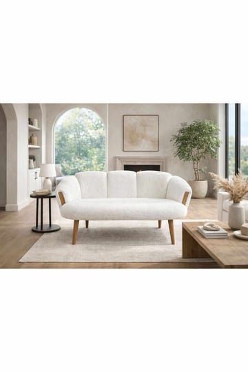 2-istuttava sohva Atelier Del Sofa Star (128 x 102 x 65 cm) Valkoinen - Huonekalut - Sohva - 2:n istuttava sohva