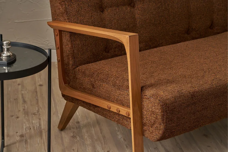 2-istuttava Sohva Geenvale - Ruskea - Huonekalut - Sohva - 2:n istuttava sohva