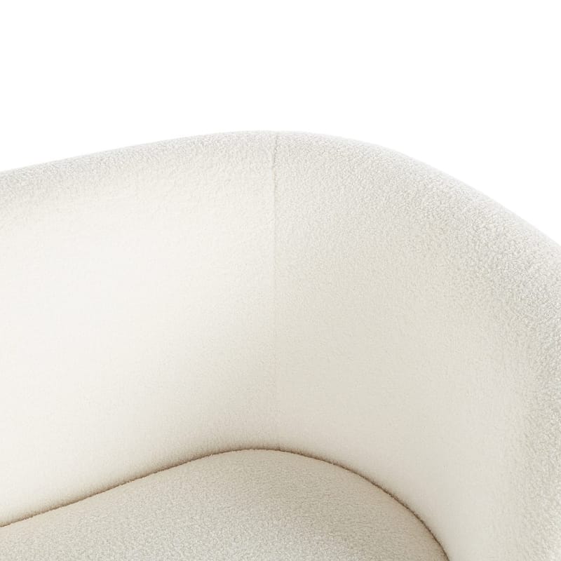 2-istuttava sohva Loen - Valkoinen, kulta - Huonekalut - Sohva - 2:n istuttava sohva