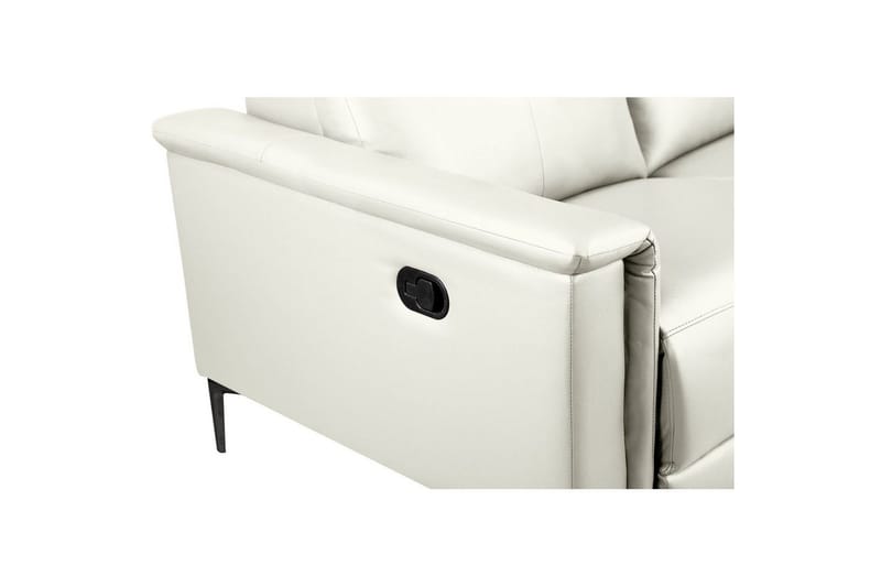 2-istuttava sohva Lund Kermanvärinen, PU, Manuaalinen nojatuoli - Kermanvärinen, PU, Manuaalinen nojatuoli - Huonekalut - Sohva - Mekanismisohva - 2 istuttava mekanismisohva