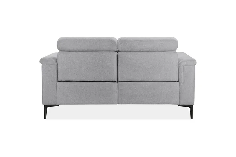 2-istuttava sohva Lund Vaaleanharmaa, Belfast-kangas, Manuaalinen nojatuoli - Vaaleanharmaa, Belfast-kangas, Manuaalinen nojatuoli - Huonekalut - Sohva - 2:n istuttava sohva