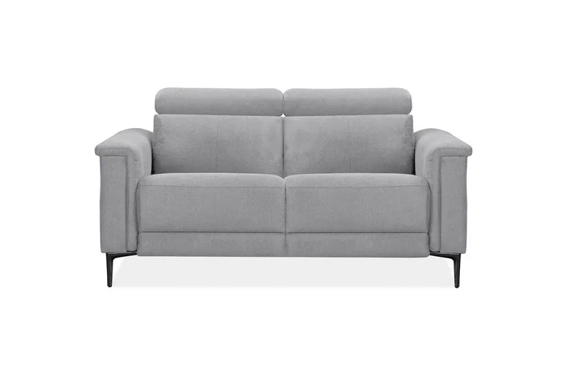 2-istuttava sohva Lund Vaaleanharmaa, Belfast-kangas, Manuaalinen nojatuoli - Vaaleanharmaa, Belfast-kangas, Manuaalinen nojatuoli - Huonekalut - Sohva - 2:n istuttava sohva