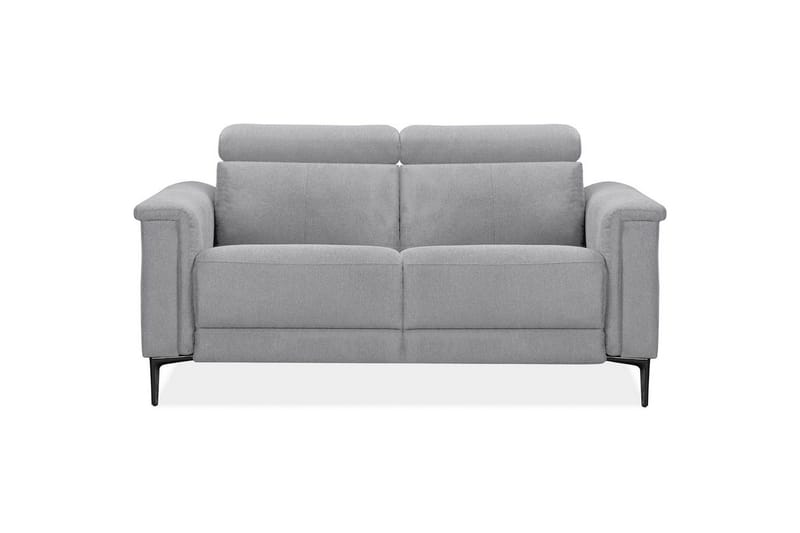 2-istuttava sohva Lund Vaaleanharmaa, Belfast-kangas, Manuaalinen nojatuoli - Vaaleanharmaa, Belfast-kangas, Manuaalinen nojatuoli - Huonekalut - Sohva - 2:n istuttava sohva