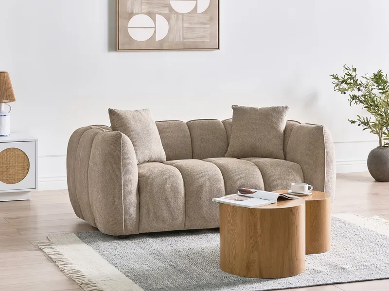 2-istuttava sohva Ness - Taupe - Huonekalut - Sohva - 2:n istuttava sohva