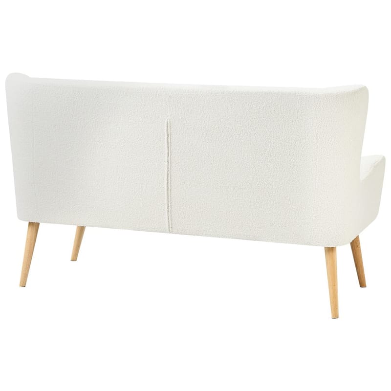 2-istuttava sohva Skibby - Valkoinen, vaalea puu - Säilytys - Piensäilytys - Säilytysteline - Kuormalavahylly