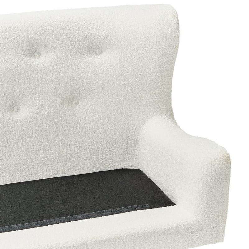 2-istuttava sohva Skibby - Valkoinen, vaalea puu - Säilytys - Piensäilytys - Säilytysteline - Kuormalavahylly