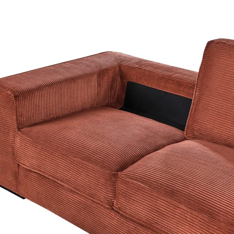 2-istuttava sohva Vikran - Ruskea, Musta - Huonekalut - Sohva - 2:n istuttava sohva