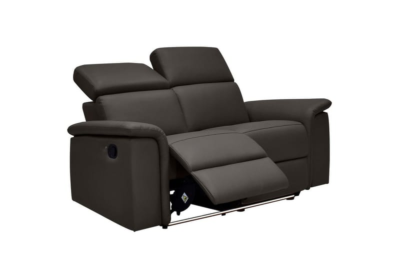 2-istuttava sohva Pareli Ruskea, Nahka/PU, Manuaalinen nojatuoli - Ruskea, Nahka/PU, Manuaalinen nojatuoli - Huonekalut - Sohva - Mekanismisohva - 2 istuttava mekanismisohva