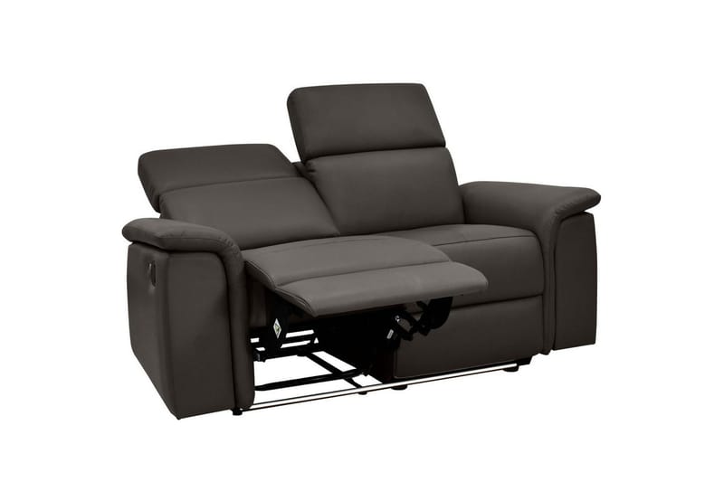 2-istuttava sohva Pareli Ruskea, Nahka/PU, Manuaalinen nojatuoli - Ruskea, Nahka/PU, Manuaalinen nojatuoli - Huonekalut - Sohva - Mekanismisohva - 2 istuttava mekanismisohva