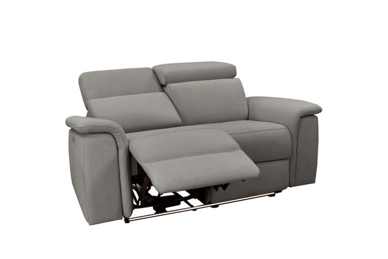 2-istuttava sohva Pareli Harmaa, Sunday-kangas, Manuaalinen nojatuoli - Harmaa, Sunday-kangas, Manuaalinen nojatuoli - Huonekalut - Sohva - Mekanismisohva - 2 istuttava mekanismisohva