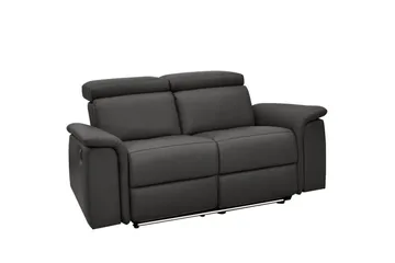 2-istuttava sohva Pareli Ruskea, PU, Manuaalinen nojatuoli