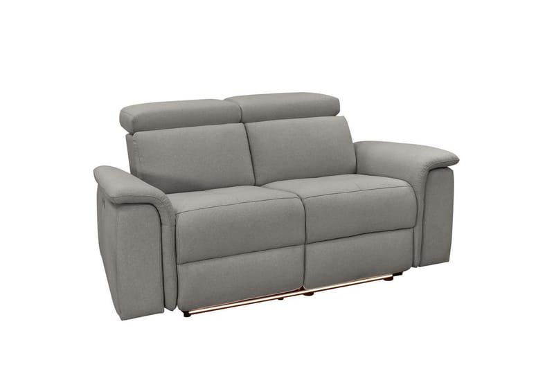 2-istuttava sohva Pareli Harmaa, Sunday-kangas, Manuaalinen nojatuoli, Harmaa, Sunday-kangas, Manuaalinen nojatuoli