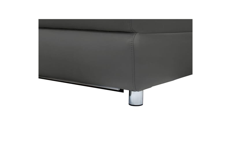 2-istuttava sohva Pareli Harmaa, Nahka/PU, Manuaalinen nojatuoli - Harmaa, Nahka/PU, Manuaalinen nojatuoli - Huonekalut - Sohva - Mekanismisohva - 2 istuttava mekanismisohva