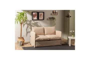 2-istuttava vuodesohva Rubby (128 x 70 x 66 cm) Beige - Beige - Huonekalut - Sohva - Vuodesohva