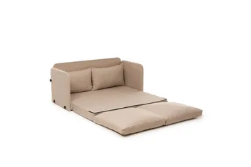 2-istuttava vuodesohva Rubby (128 x 70 x 66 cm) Beige - Beige - Huonekalut - Sohva - Vuodesohva