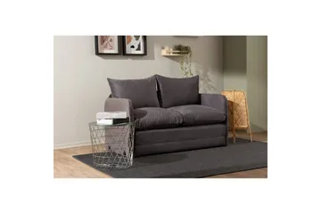 2-istuttava vuodesohva Rubby (128 x 70 x 66 cm) Harmaa - Harmaa - Huonekalut - Sohva - Vuodesohva