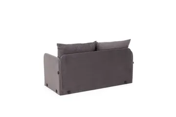 2-istuttava vuodesohva Rubby (128 x 70 x 66 cm) Harmaa - Harmaa - Huonekalut - Sohva - Vuodesohva