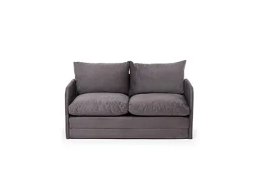 2-istuttava vuodesohva Rubby (128 x 70 x 66 cm) Harmaa - Harmaa - Huonekalut - Sohva - Vuodesohva
