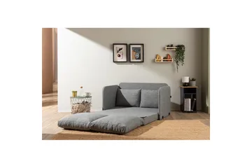 2-istuttava vuodesohva Rubby (128 x 70 x 66 cm) Vaaleanharmaa - Vaaleanharmaa - Huonekalut - Sohva - Vuodesohva
