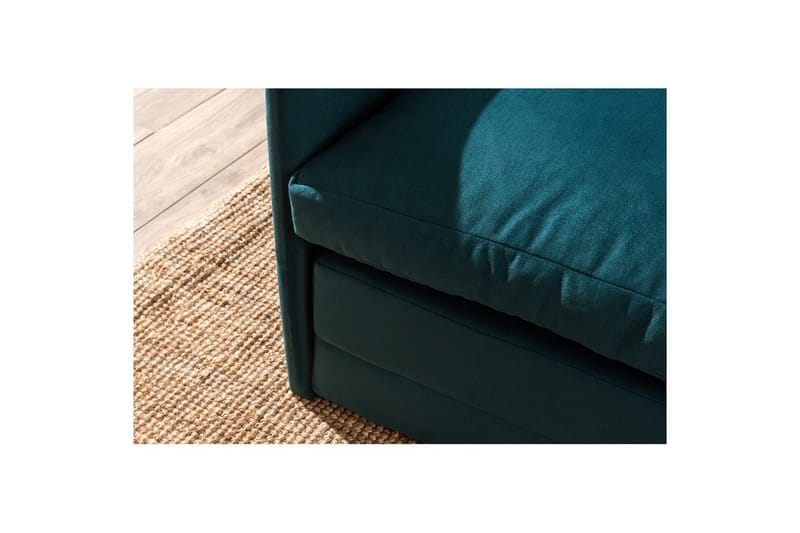 2-istuttava vuodesohva Rubby (128 x 70 x 66 cm) Petroli vihreä - Petroli vihreä - Huonekalut - Sohva - Vuodesohva